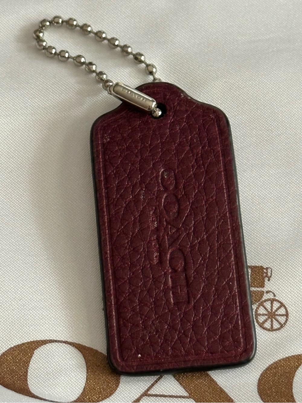 Coach Hangtag Bag charm